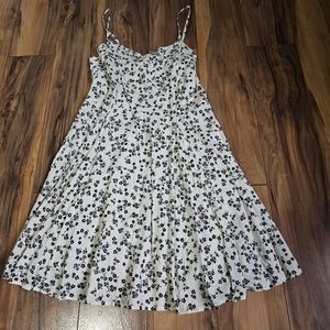 Active USA Black and White Floral Dress Size Small Juniors NWT